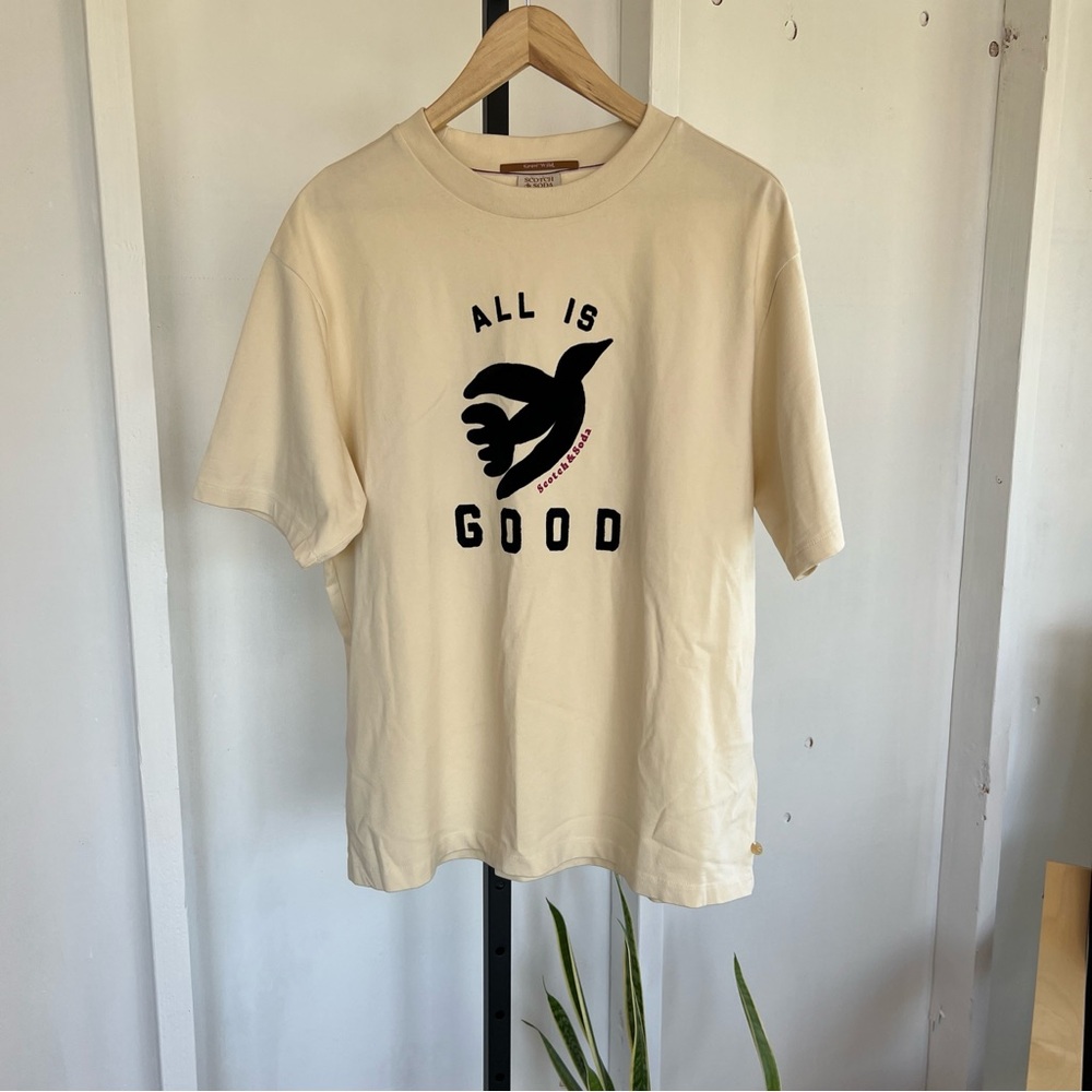 Scotch & Soda “All Is Good” Organic Cotton Graphic T-Shirt - NWOT - Medium